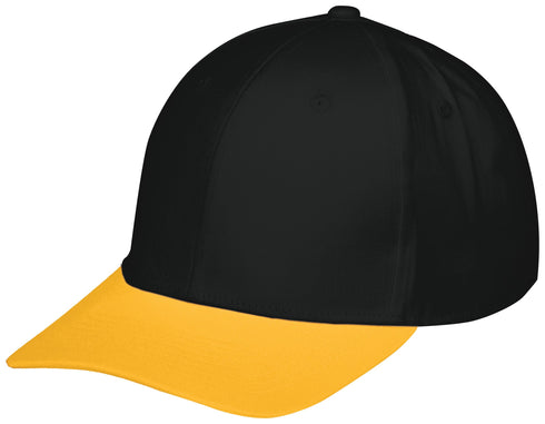 Augusta Sportswear Youth Rally Cotton Twill Cap (6252), Color 'Black/Gold'